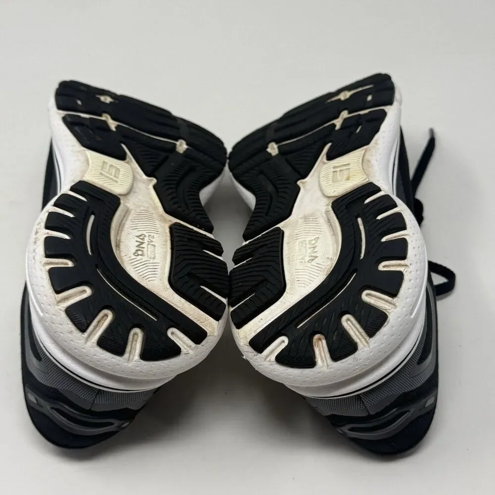 Brooks Ghost 15 Shoes Womens 7 M Black White Mesh Lightweight Running Sneakers